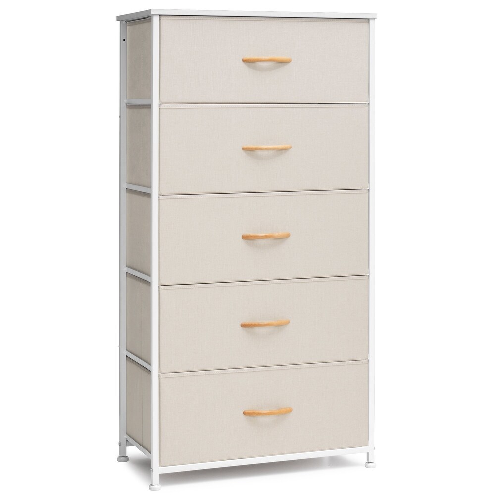 送料無料】Vertical 12 Drawer Chest - BEIGE