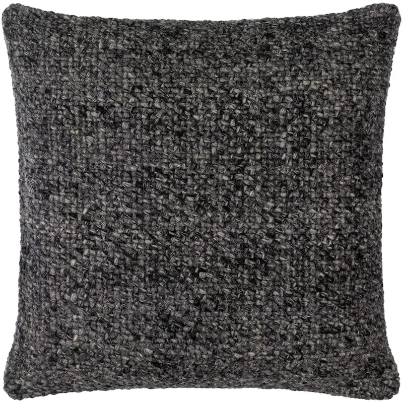 Jonatan Farmhouse Solid Color Accent Pillow