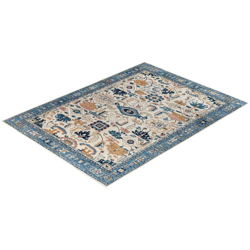Serapi One-of-a-Kind Hand-Knotted Area Rug - Ivory - 8' 11" x 11' 10"