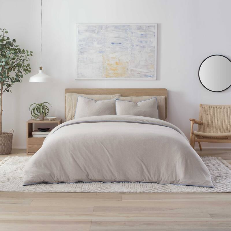 Vellux Snuggle Soft Taupe Comforter Set