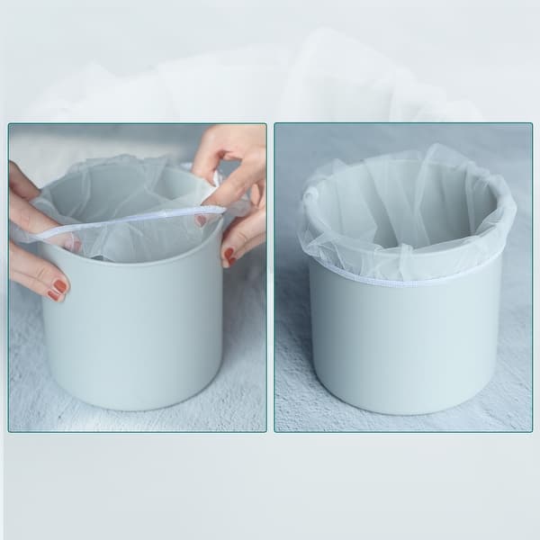 250 Micron Paint Screen Bag Elastic Opening for 1 Gallon Buckets 5pcs - White