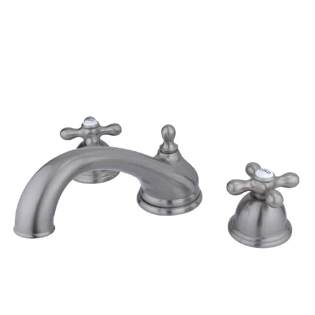 Kingston Brass Vintage Widespread Deck Mounted Roman Tub Filler with