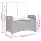 preview thumbnail 35 of 75, vidaXL Patio Dining Set with Cushions Outdoor Seating Gray Poly Rattan