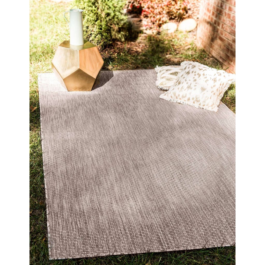 Unique Loom Outdoor Solid Transitional Area Rug