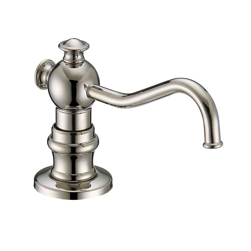 Whitehaus 5" Deck Mount Solid Brass Kitchen Soap And Lotion Dispenser