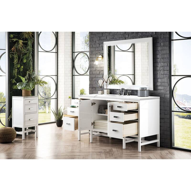 James Martin Vanities Addison 60" Single Basin Hardwood Vanity Set
