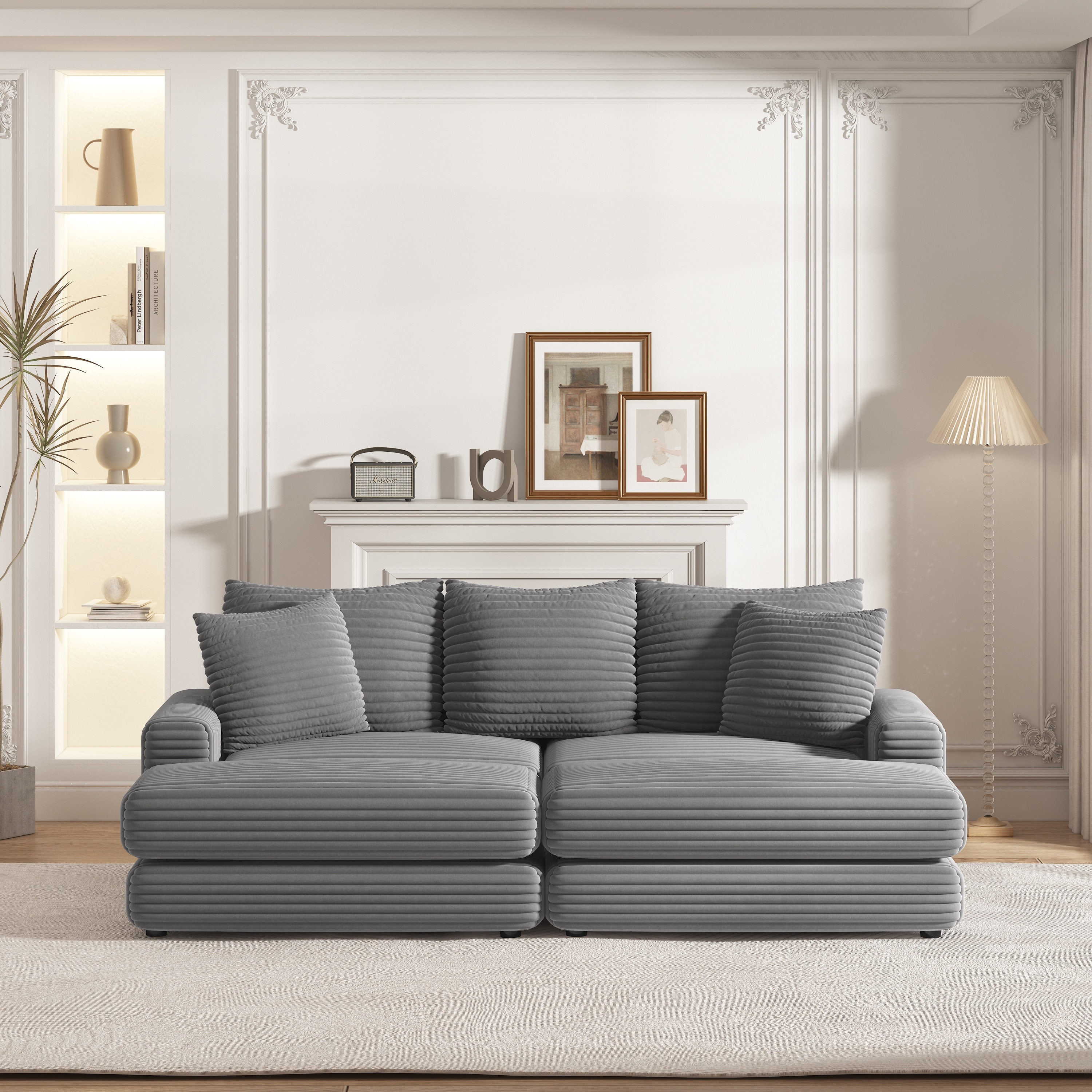 Couch sales back pillows