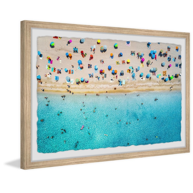 'Hectic Beach' Framed Painting Print