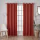 Porch & Den Boosalis Sateen Twill Blackout Curtain Panel Pair - 52" W X 84" L - Orange
