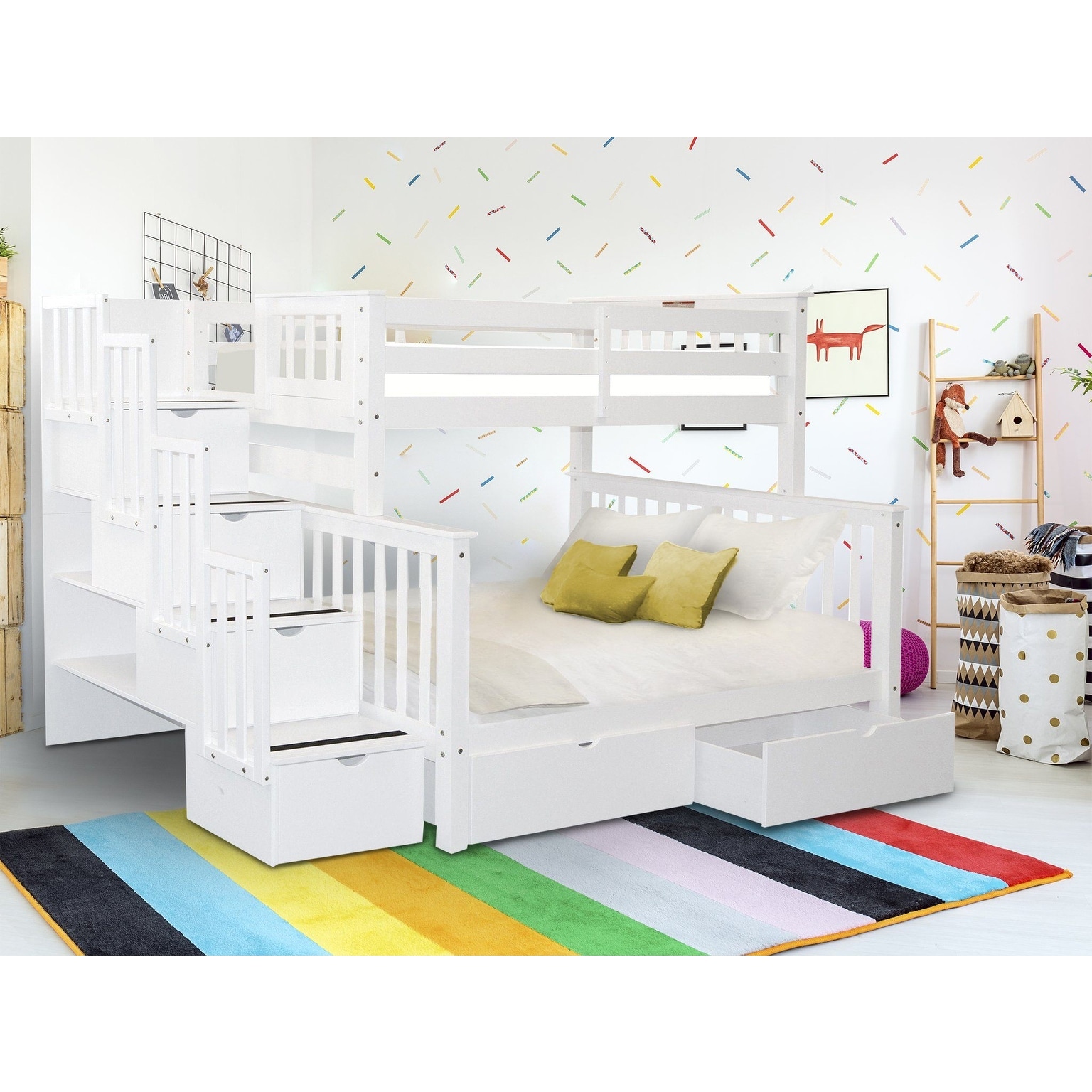 Full bunk 2025 beds with drawers