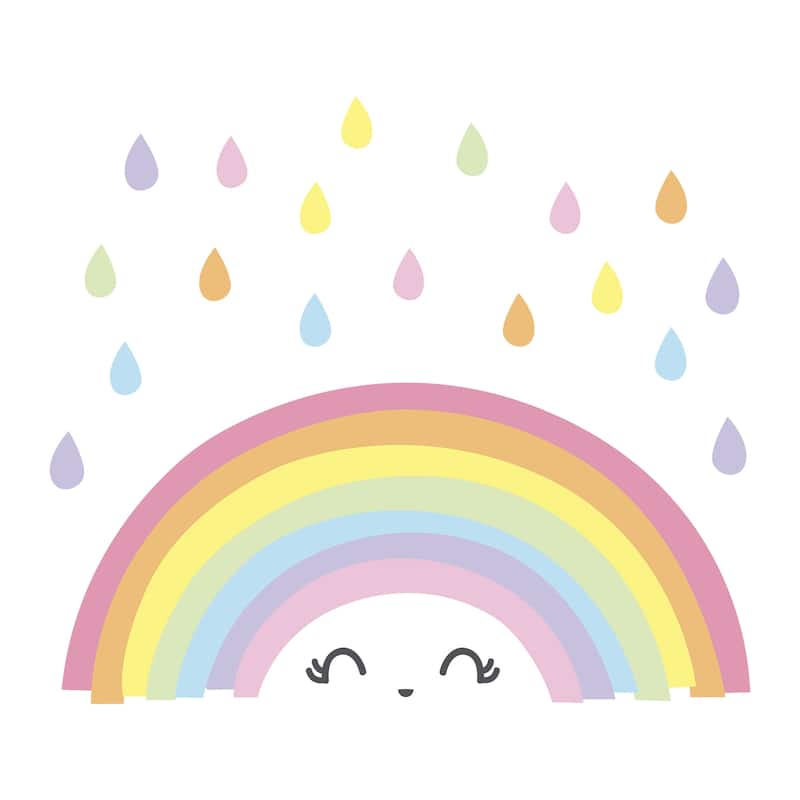 Walplus Fantasy Rainbow Children Wall Stickers Kids Girl Nursery Decor
