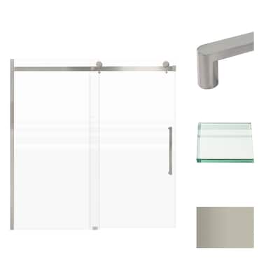 Transolid MBDT606008FR-R 60" High x 60" Wide Bypass Frameless Shower
