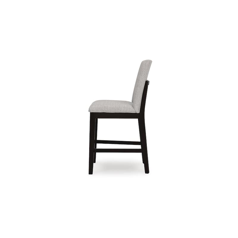 Signature Design by Ashley Neymorton Dark Brown/Gray Counter Height Barstool - 19" W x 22" D x 40" H
