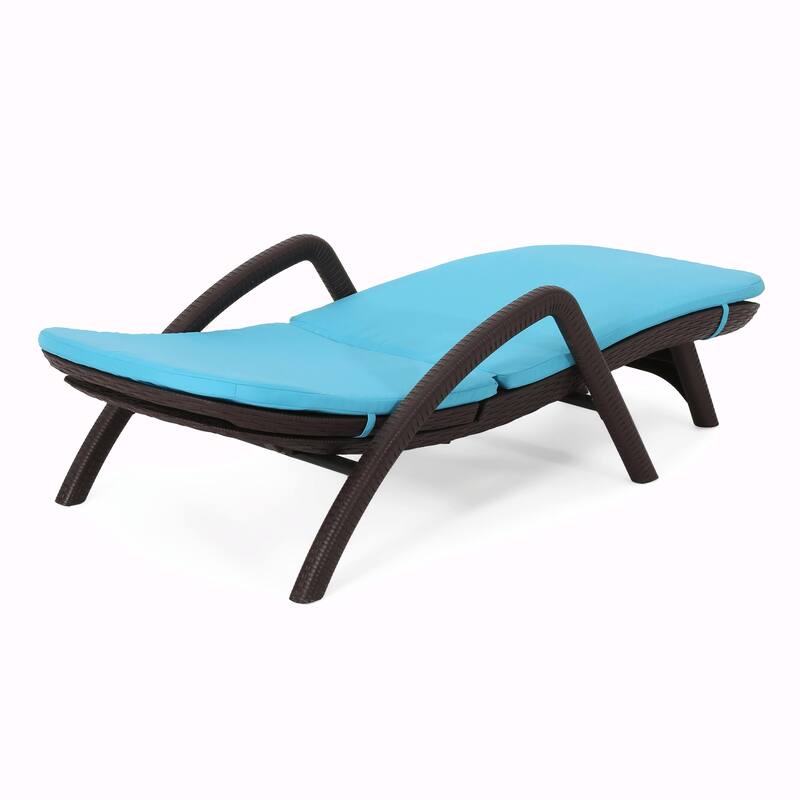 rgonomic Outdoor Chair with Wicker Texture - Durable, Comfortable Cushion, Stable Design