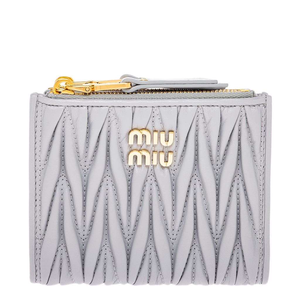 Miu Miu Small Matelassé Leather Wallet