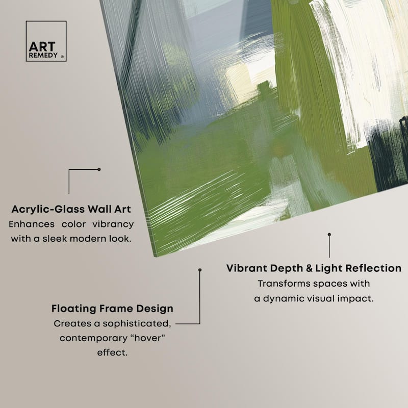 Moss Layers I Acrylic by Art Remedy, Ready to Hang