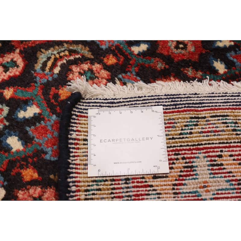 ECARPETGALLERY Hand-knotted Andelz Navy Wool Rug - 3'9 x 10'5