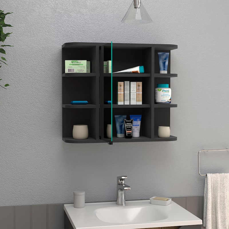 Medicine Cabinet, Six External Shelves Mirror
