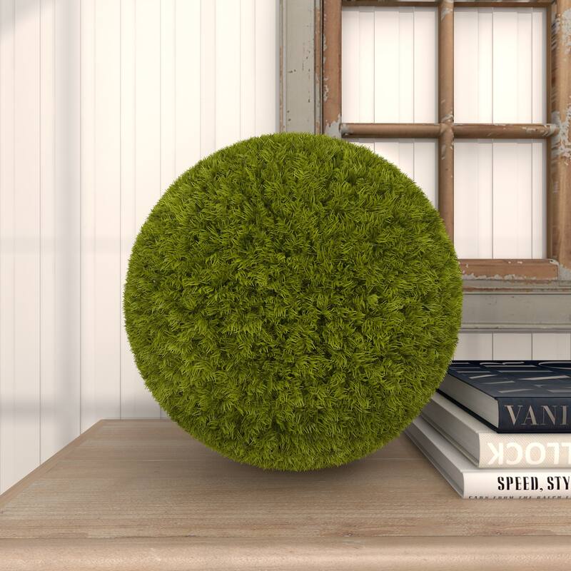 Green Faux Foliage Boxwood Topiary Artificial Foliage Ball - 15 x 15 x 15
