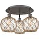 Option Oil Rubbed Bronze / Clear Glass with Brown Rope