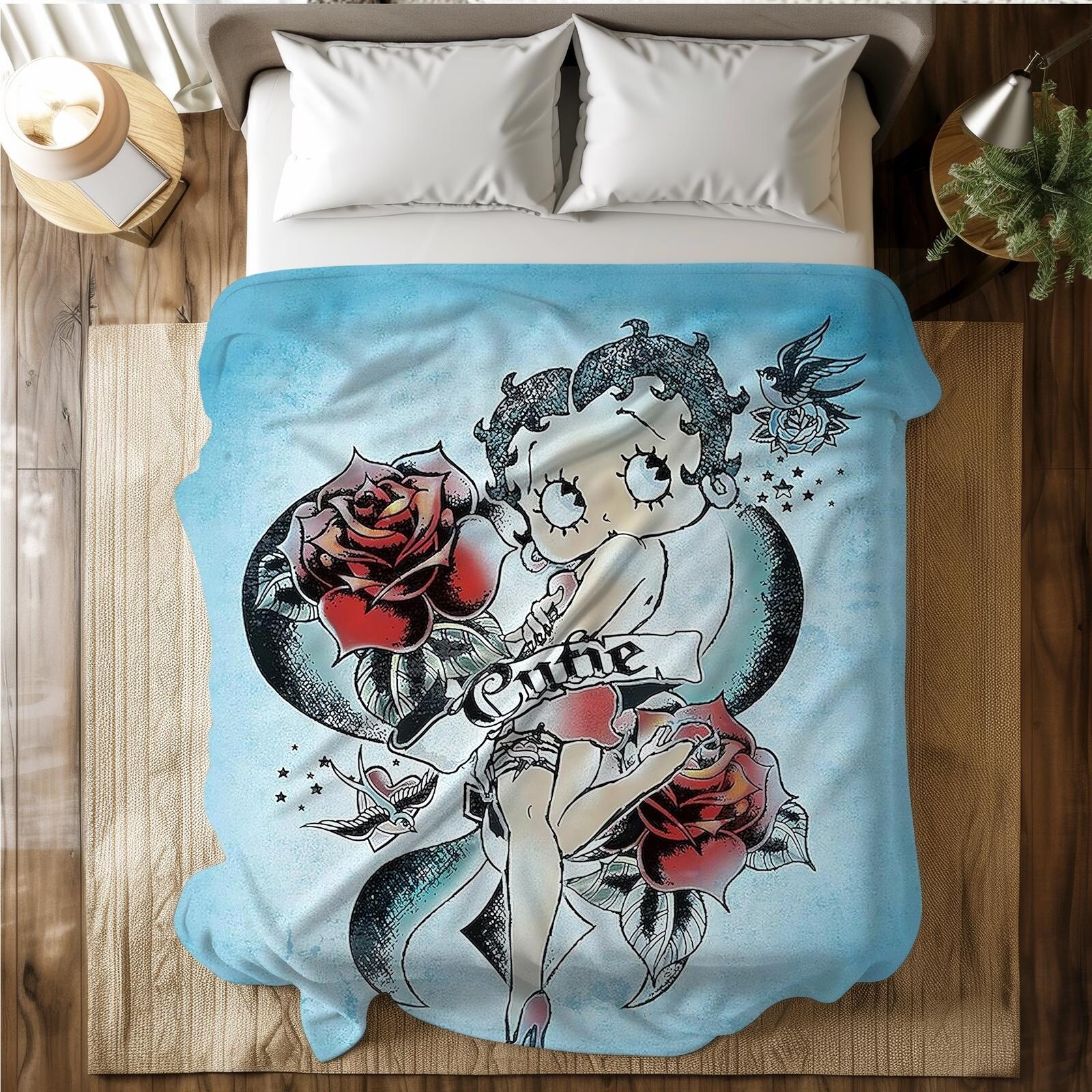 Betty Boop Super Soft Fleece Plush Throw Blanket for Couch - Picture 22 of 374