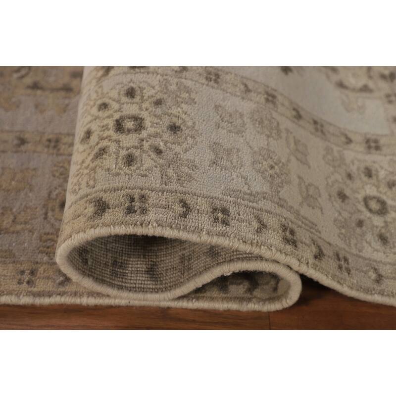 Oushak Oriental Area Rug Hand-Knotted Wool Carpet - 6'2" x 8'7"