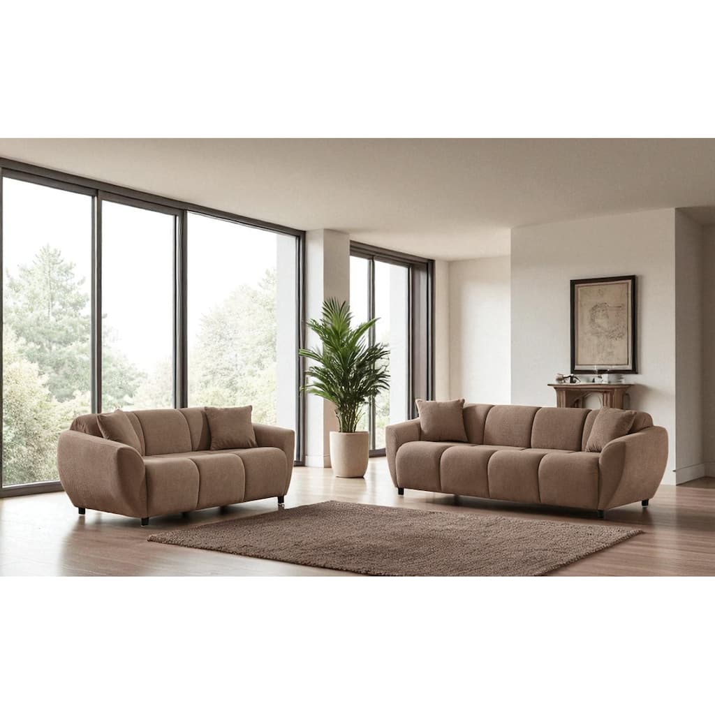 Pera 2 Pieces Living Room Sets 1 Sofa 1 Loveseat
