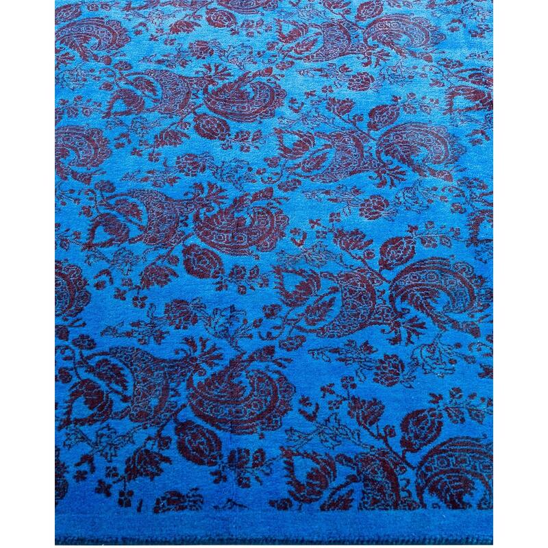 Fine Vibrance One-of-a-Kind Hand-Knotted Area Rug - Blue, 3' 2" x 5' 2" - 3' 2" x 5' 2"