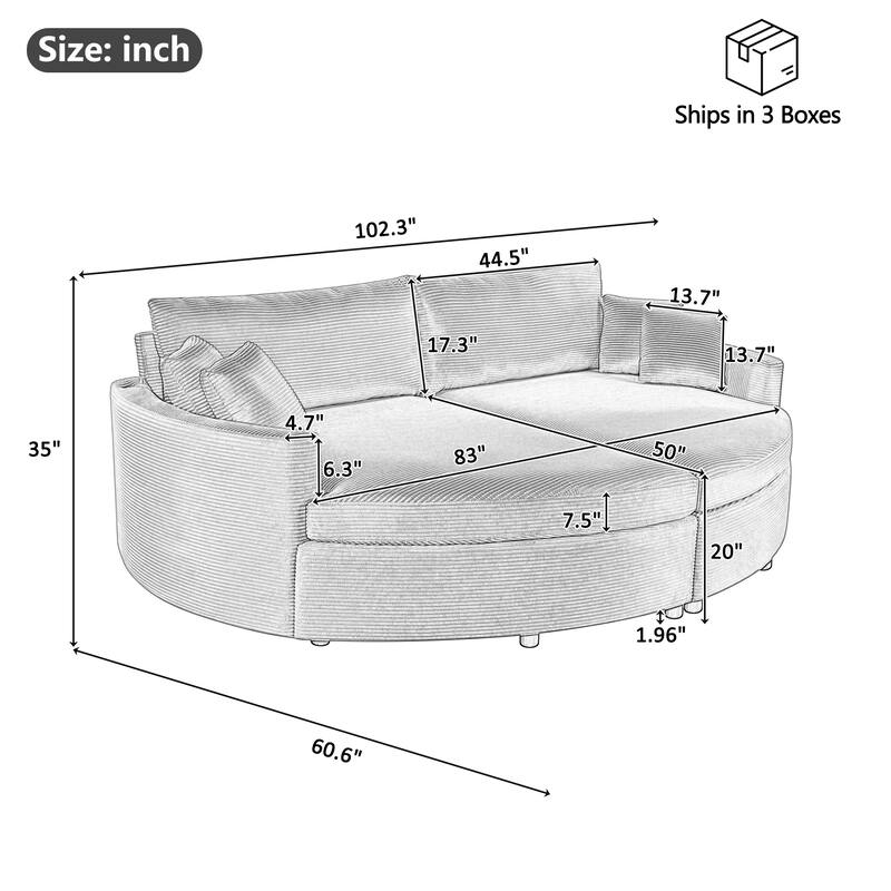 Oversized Double Chaise Lounge Sofa, Sofa Bed Recliner Loveseat Sofa Couch with Deep Seat and USB Ports