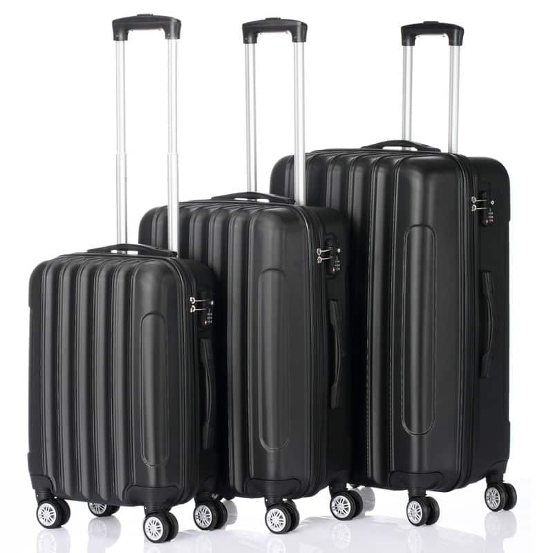 3-Pcs Luggage Sets, Trunk Set, ABS Lightweight Suitcase Sets with TSA Lock & Spinner Wheels, 20in/24in/28in