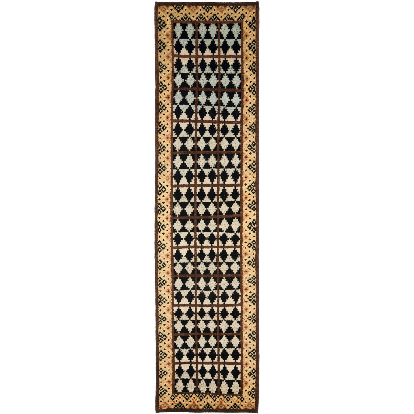 Safavieh Hand-Knotted Gabbeh Sasha Traditional Wool Rug - 4' x 6' - Gold