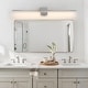 preview thumbnail 72 of 104, Modern Vanity Lighting Fixtures 24/30/39 inch Bathroom Vanity Lights Over Mirror Wall Sconce for Bathroom 39-Inch - Brushed Nickel