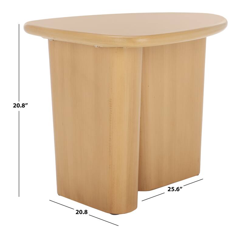 SAFAVIEH Gena End Table - 25.6 W In. x 20.8 In. D x 20.8 In. H - 26"W x 21"D x 21"H