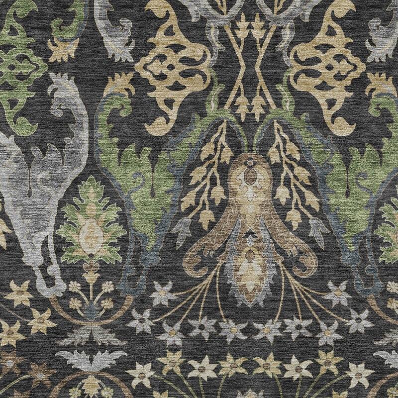 HomeRoots Floral Transitional Rectangle Outdoor Rug