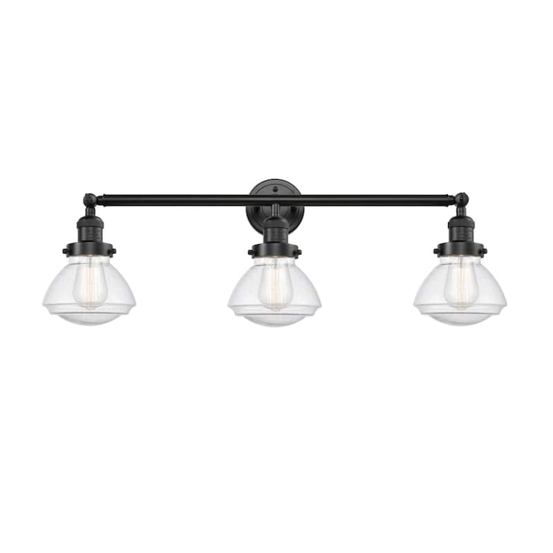 Innovations Lighting Olean 3 Light 31" Wide Bathroom Vanity Light - Oil Rubbed Bronze / Seedy