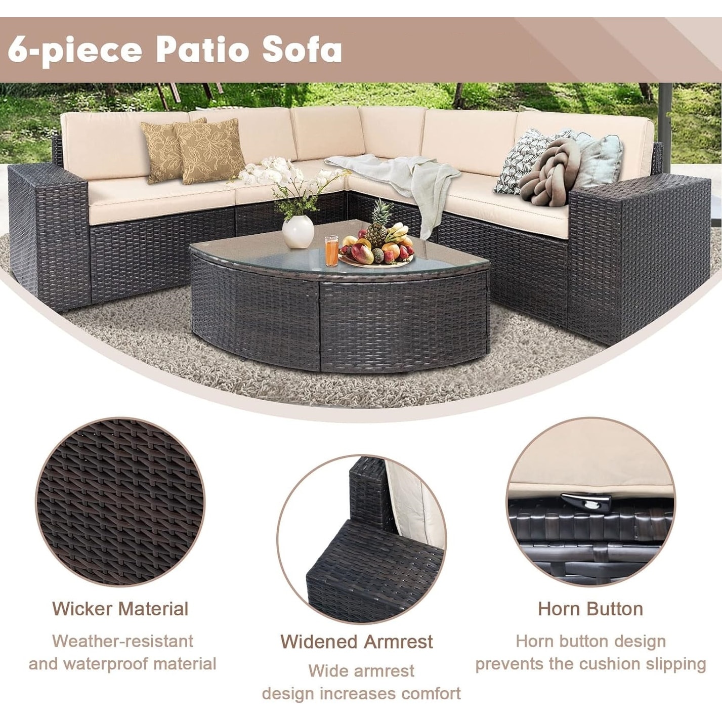 Suncrown outdoor sectional cheap