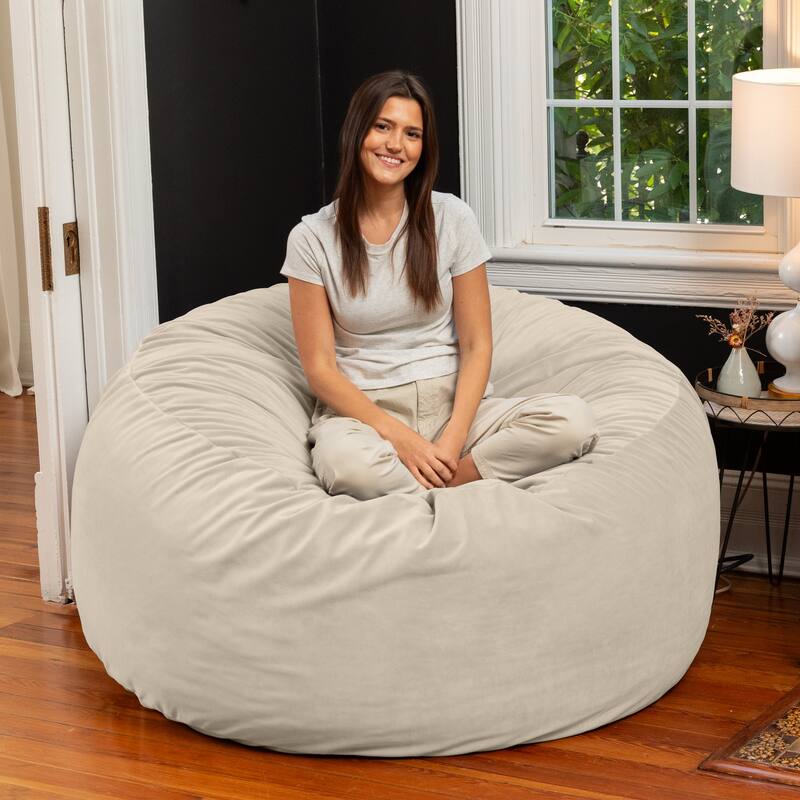 Jaxx Saxx 5 Ft Large Bean Bag - Lush Velvet