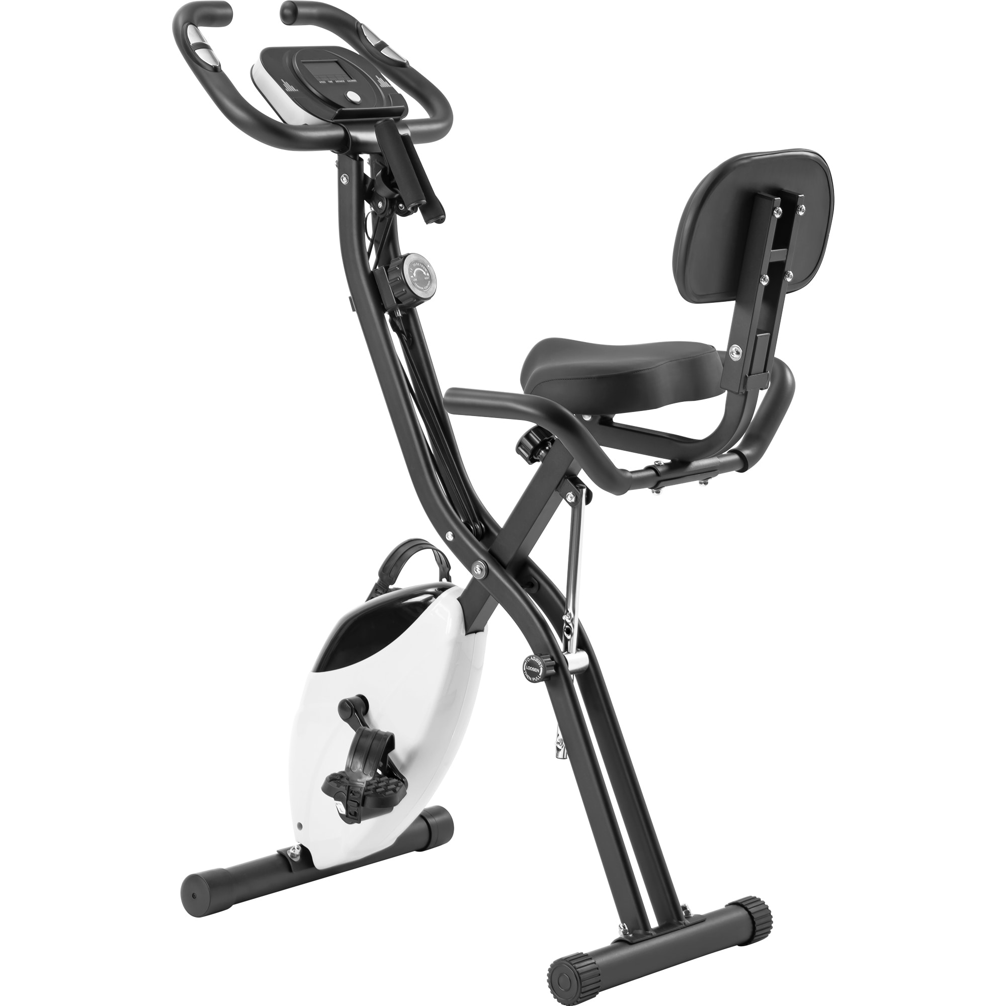 Folding Exercise Bike Fitness Upright and Recumbent X Bike with