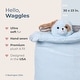 preview thumbnail 2 of 4, Bearington Baby Waggles 30 x 23 Inch Blue Puppy Dog Tummy Time Mat for Boys - Multi