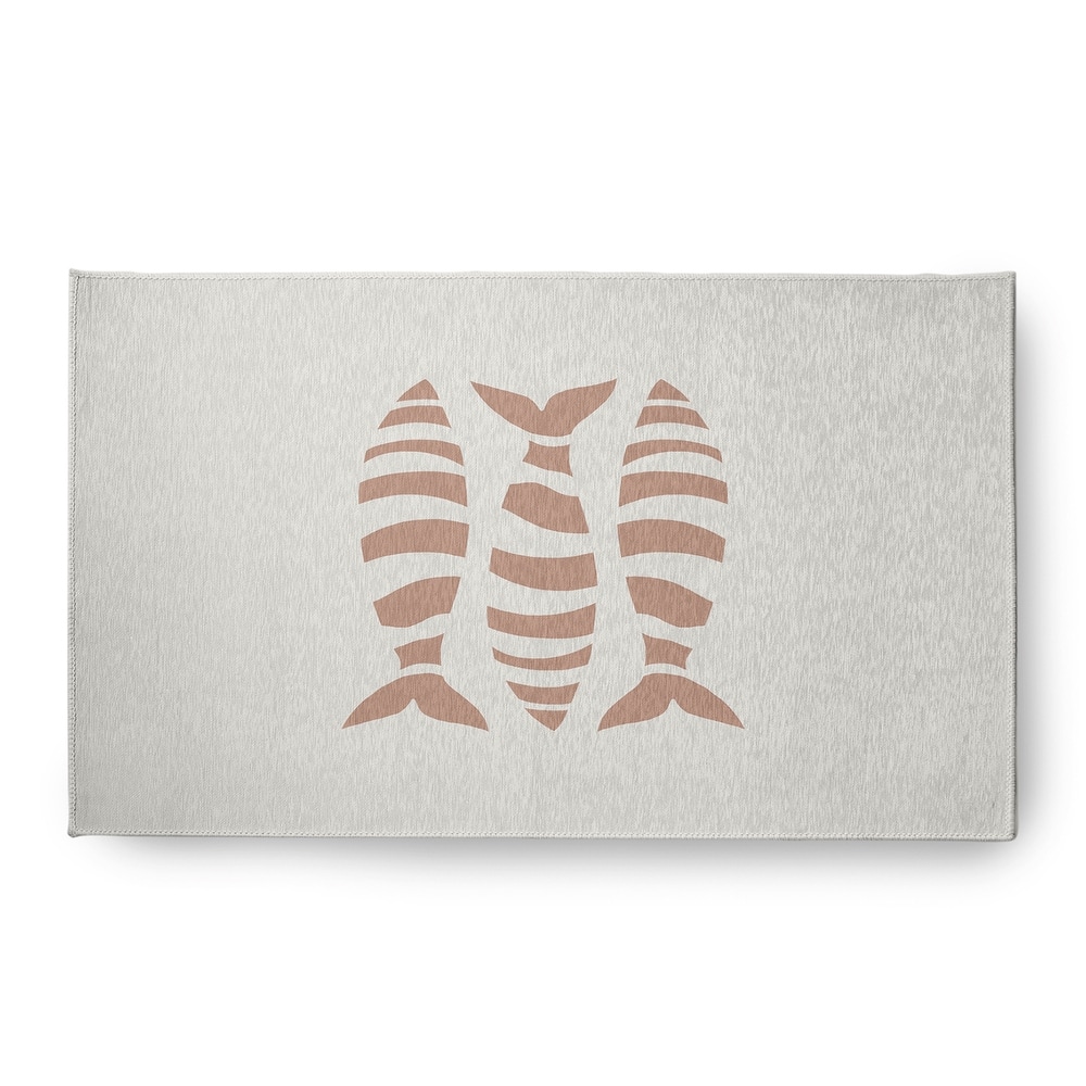 Puzzle Fish Nautical Chenille Rug