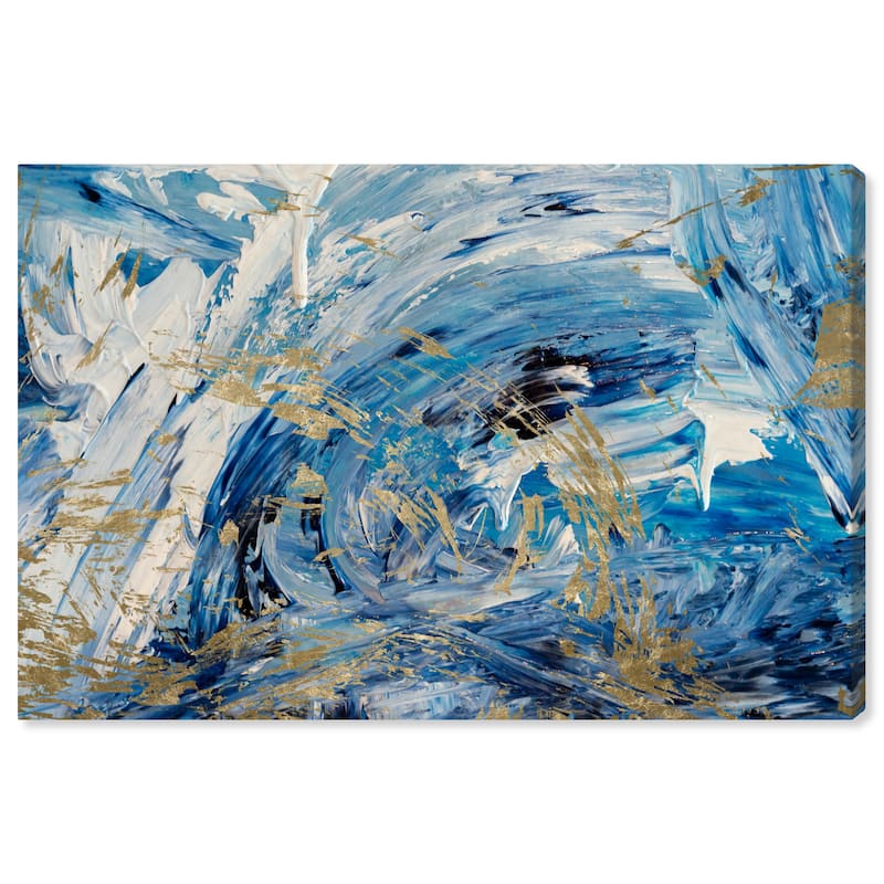 Wynwood Studio Canvas Abstract Manana y Mar Blue and Modern & Contemporary Wall Art Canvas Print