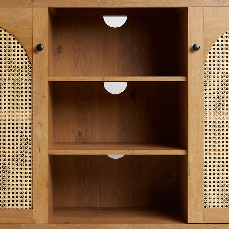 Middlebrook Designs 2-Door 58 inch Sideboard with Arched Rattan Panels
