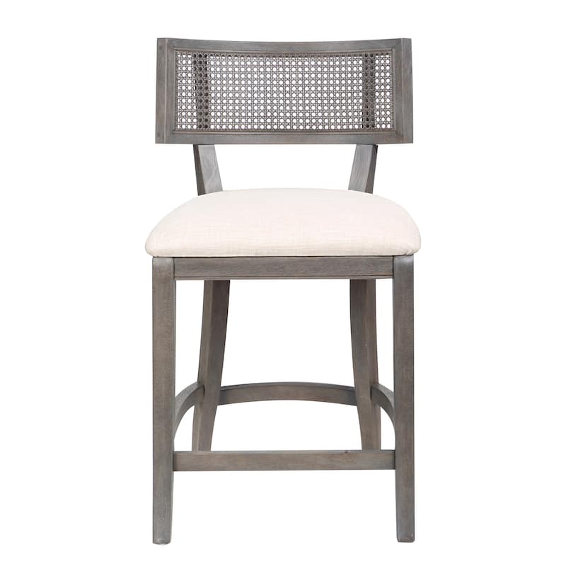 Berwil Wooden Cane Back Counter Height Chairs by Furniture of America