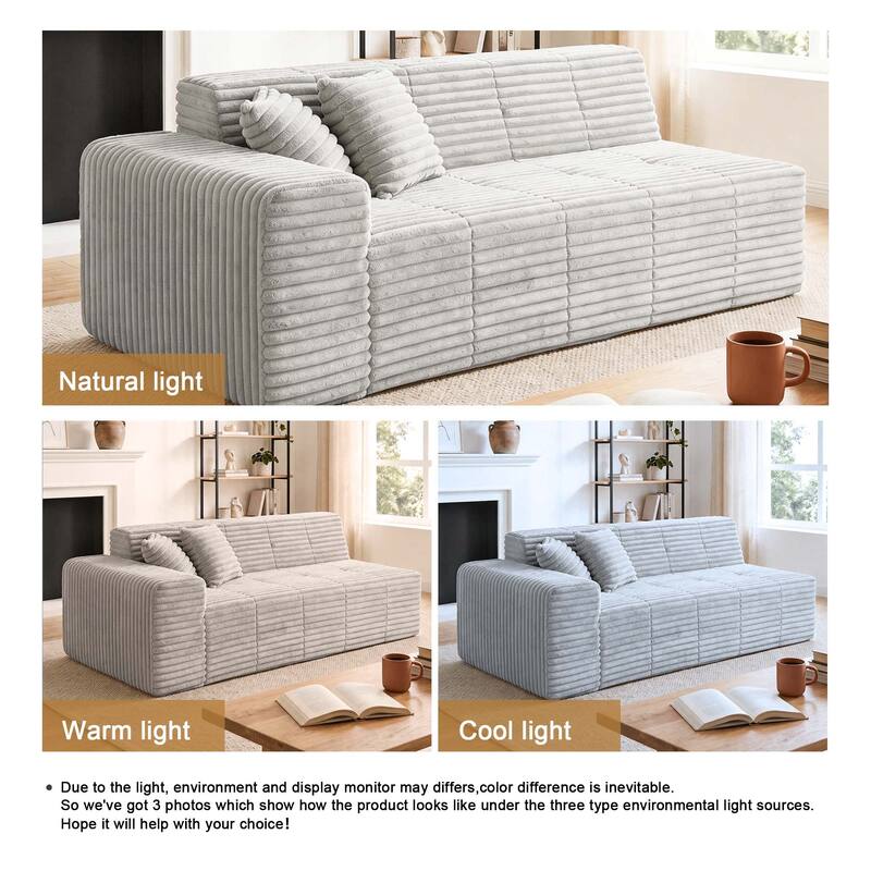 Modern Oversized plush Sofa Bed