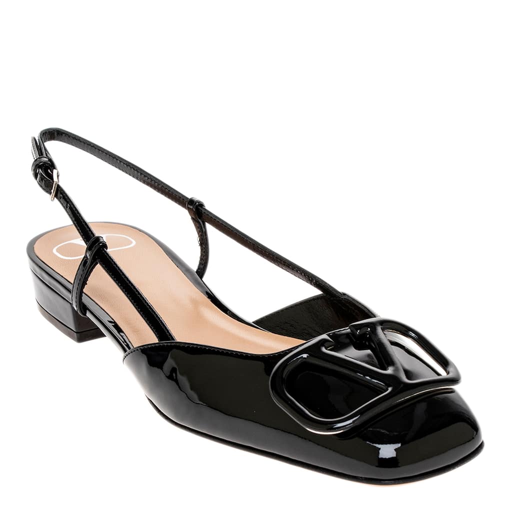 Valentino Vlogo Slingback Ballerina Flats