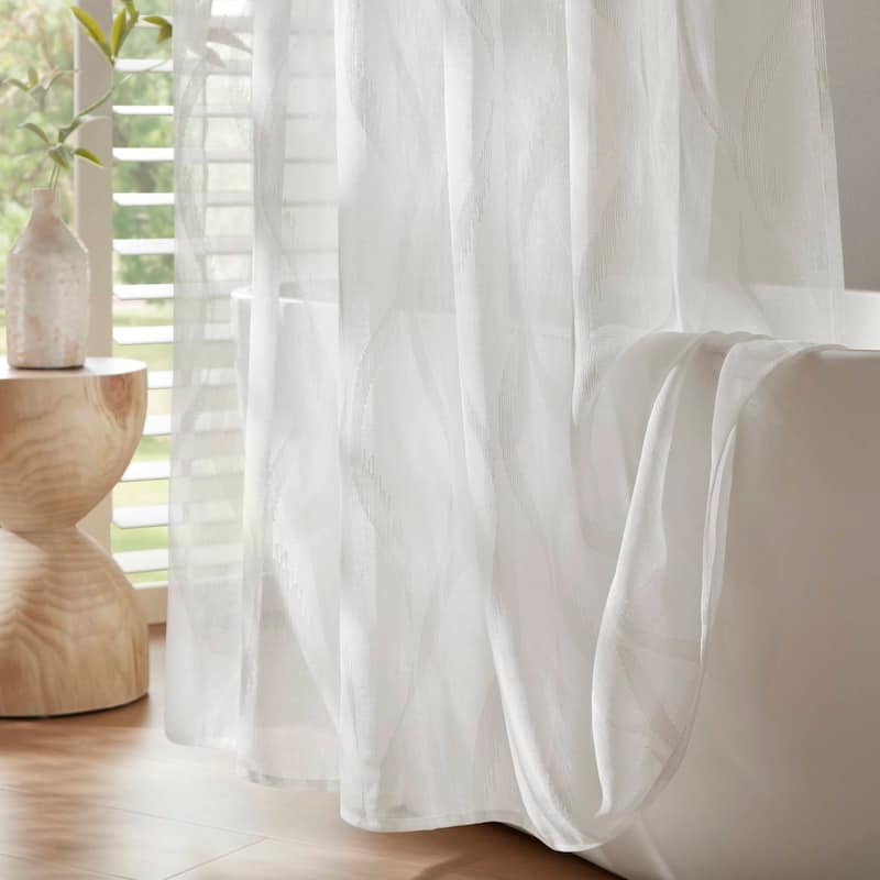 Madison Park Candice Sheer Shower Curtain