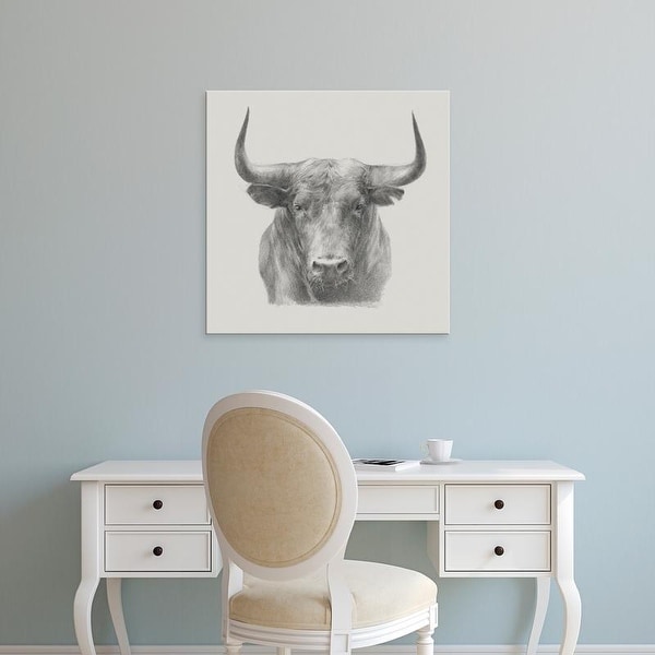 Easy Art Prints Ethan Harper's 'Black Bull' Premium Canvas Art