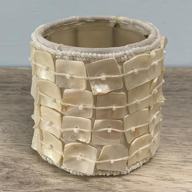 Mother of Pearl Votive Candle Holder - 2"W x 2"D x 2.5"H