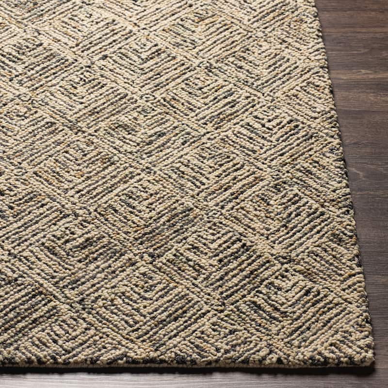 Puvah Bohemian Handmade Wool Area Rug