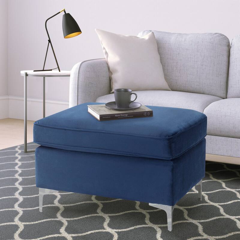 Ottawa Rectangle Ottoman - Blue